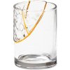 Чаша за вода KINTSUGI 2 10,5 cм, прозрачно стъкло и златисто, Seletti