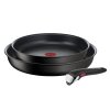 Комплект тигани INGENIO ECO RESIST L3979102, комплект от 3, черен, алуминий, Tefal