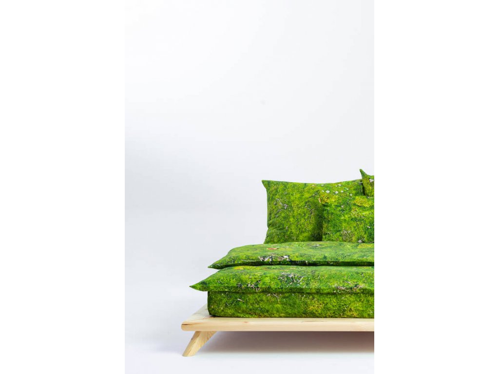 Single fitted bed sheet MOSS 140 x 200 cm, Foonka 