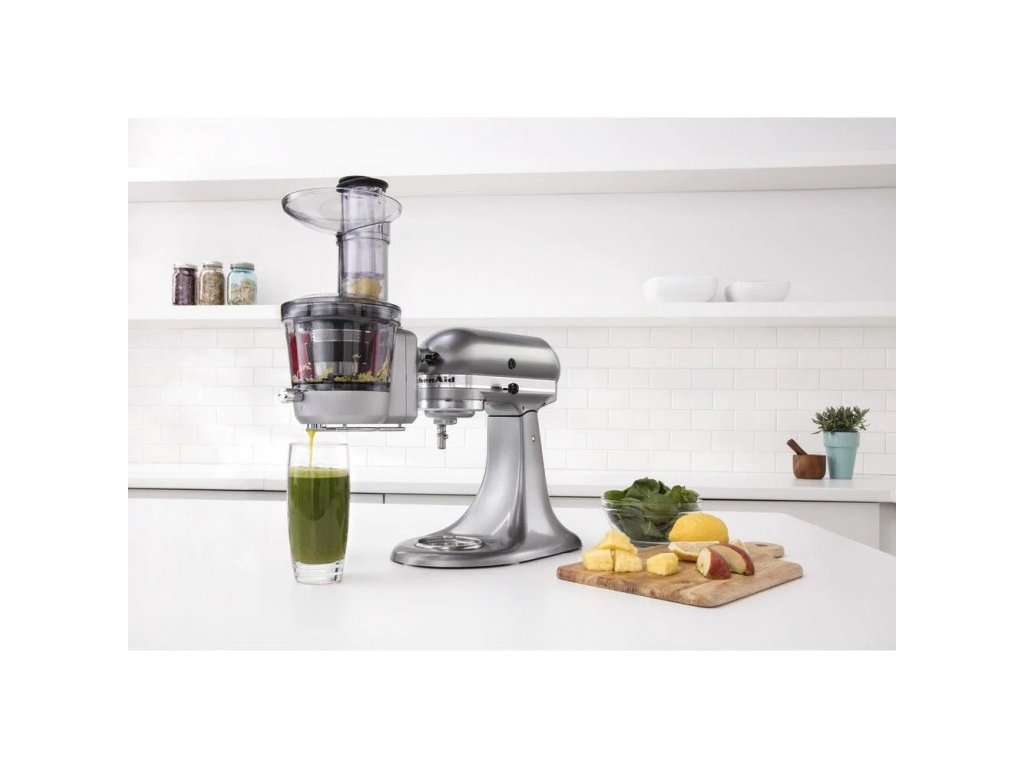 Masticating Juicer Attachment for KitchenAid Stand Mixers, Slow Juicer,  White (Machine/Mixer Not Included)