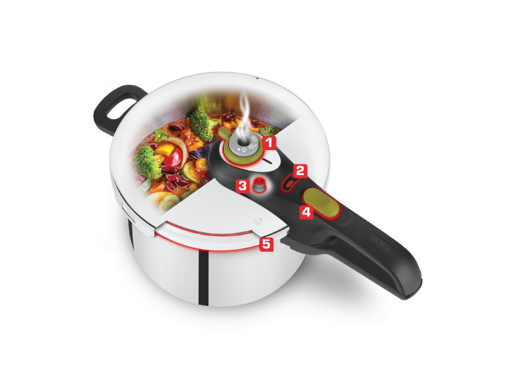 Tefal Secure Compact Pressure Cooker P3534446 8Ltr Online at Best Price, Pressure  Cookers