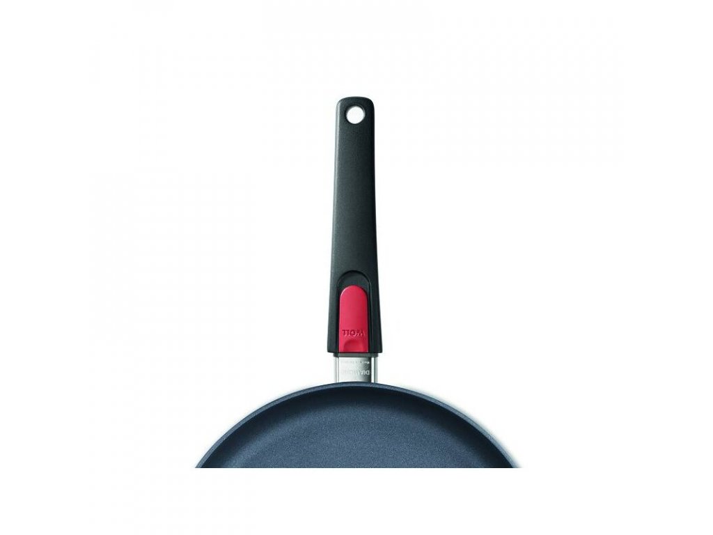 Non-stick pan DIAMOND LITE 32 cm, removable handle, titanium, WOLL