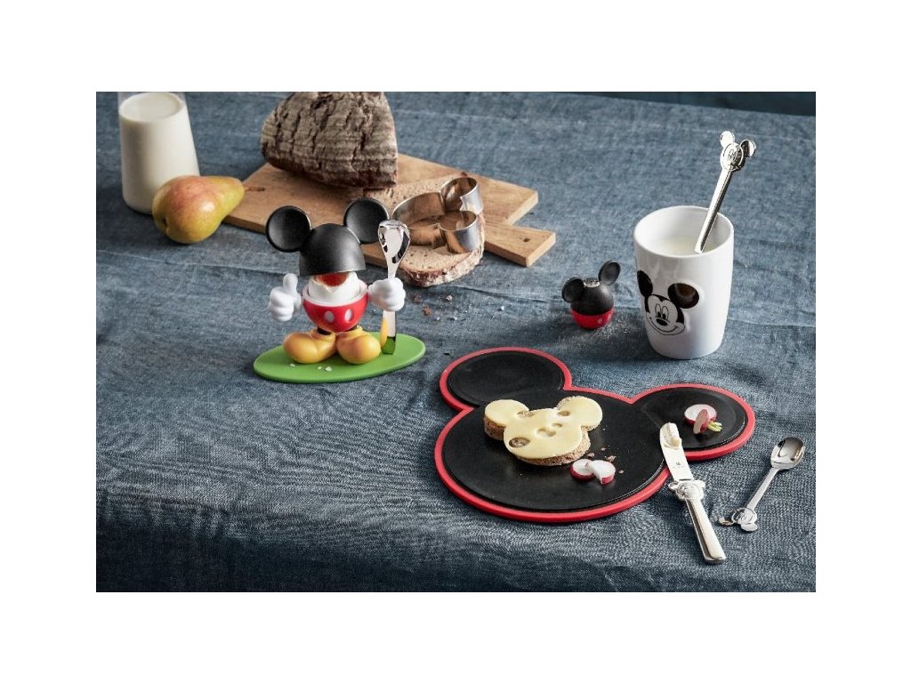 Kids cups and spoons in a set MICKEY MOUSE, 4 pcs, WMF 