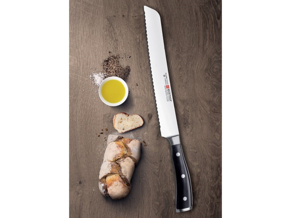 Wusthof Classic Ikon 9 in. Double Serrated Bread Knife