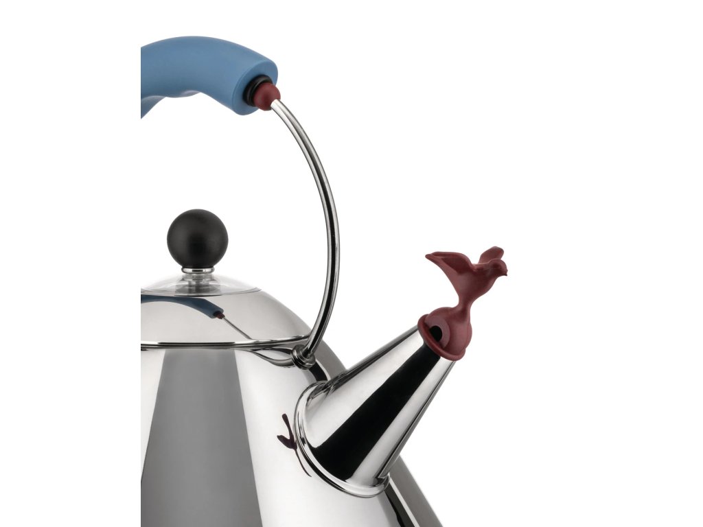Stove top kettle 9093 2 l, silver / black, Alessi