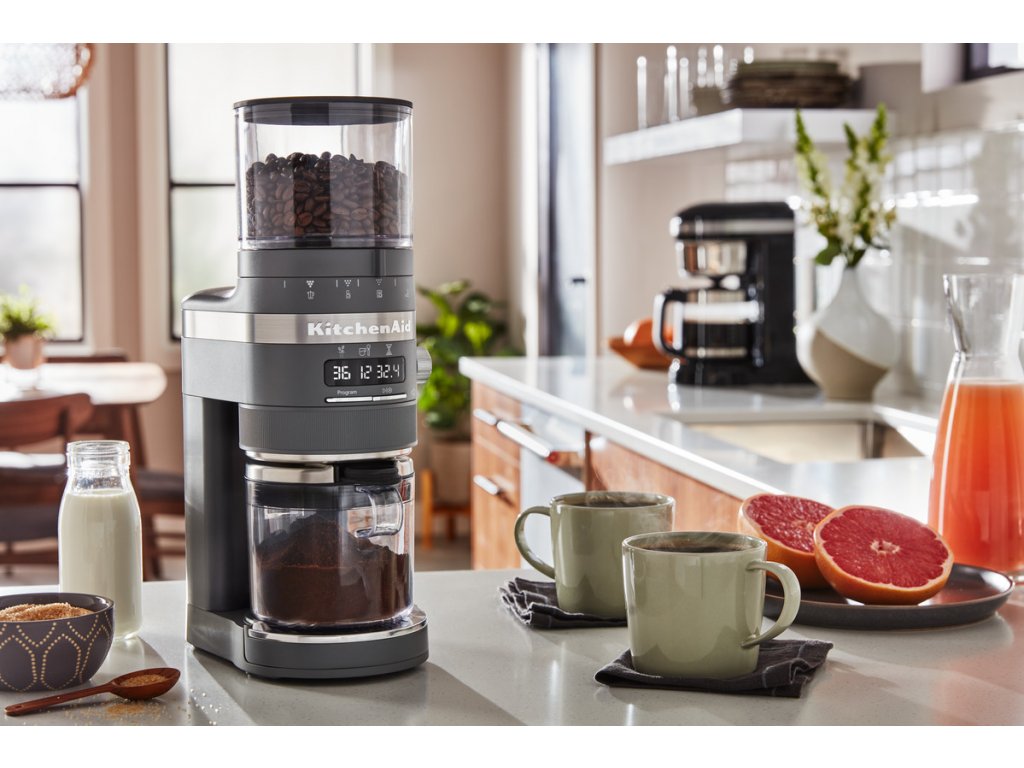 KitchenAid Matte Charcoal Grey 12-Cup Drip Coffee Maker Machine +