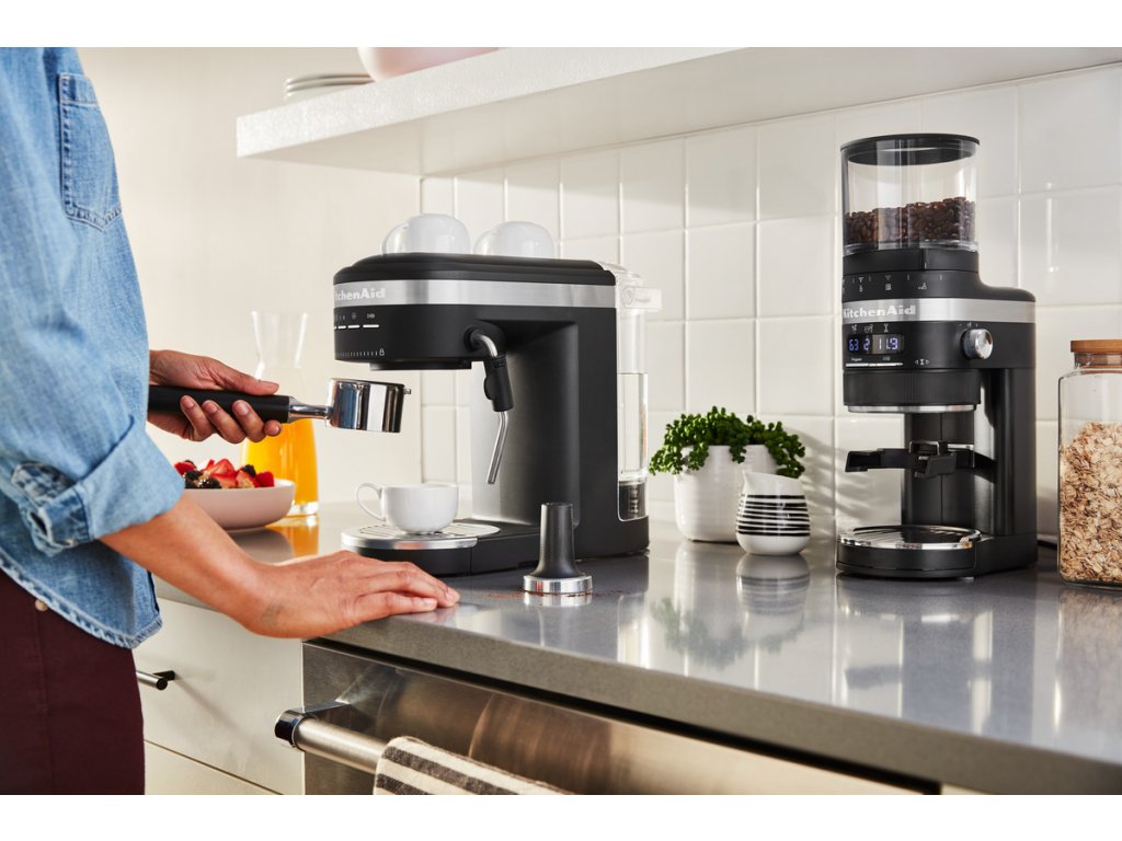 Coffee grinder 5KCG8433EOB, black, KitchenAid 