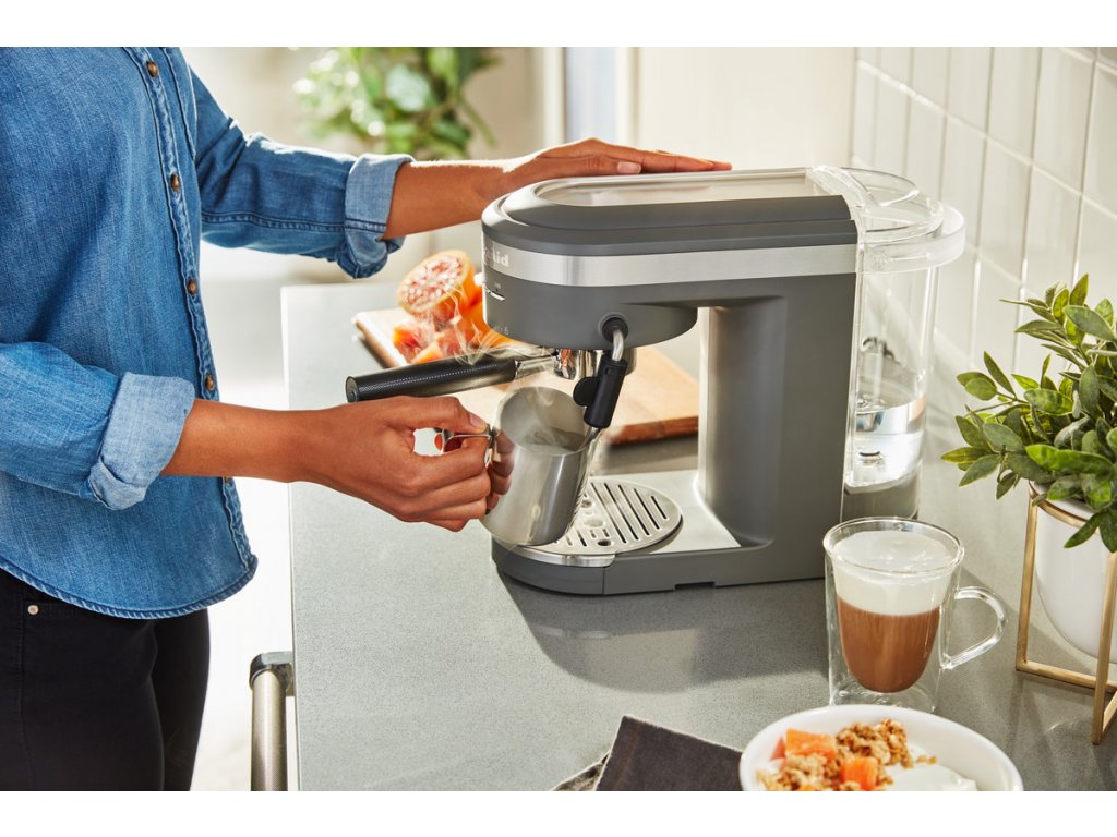KitchenAid® Semi-Automatic Espresso Machine - Matte Charcoal Grey