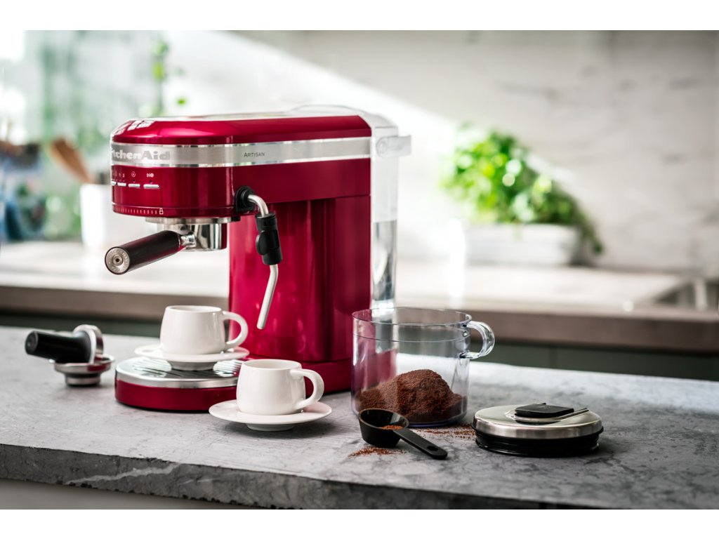 Artisan electric espresso machine, 1470W, Almond Cream color