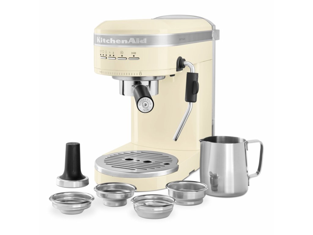 Artisan electric espresso machine, 1470W, Almond Cream color