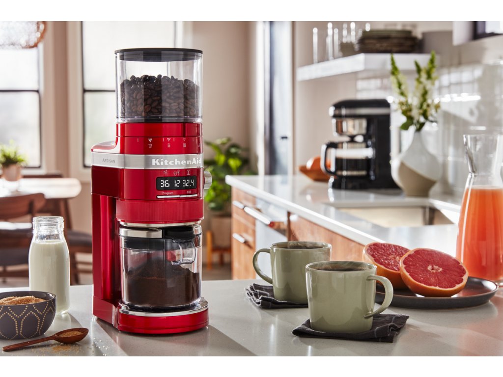 Coffee grinder Artisan 5KCG8433ECA, red metallic, KitchenAid