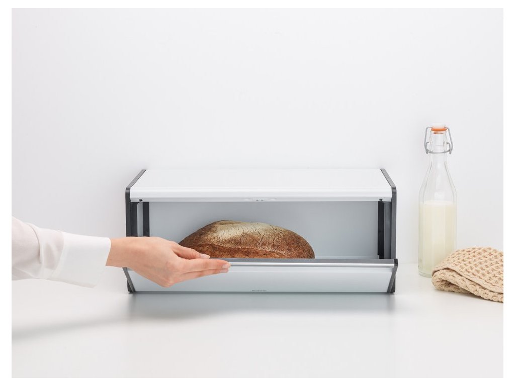 Fall Front White Bread Bin Brabantia