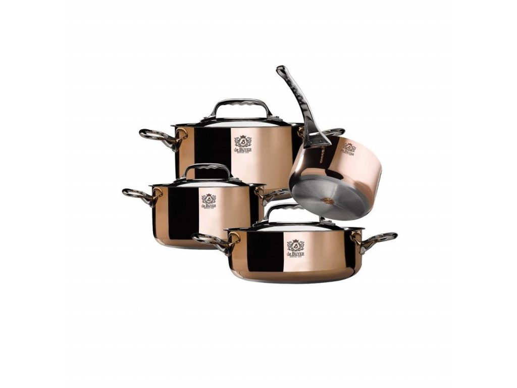 de Buyer Prima Matera Copper Stockpot with Lid