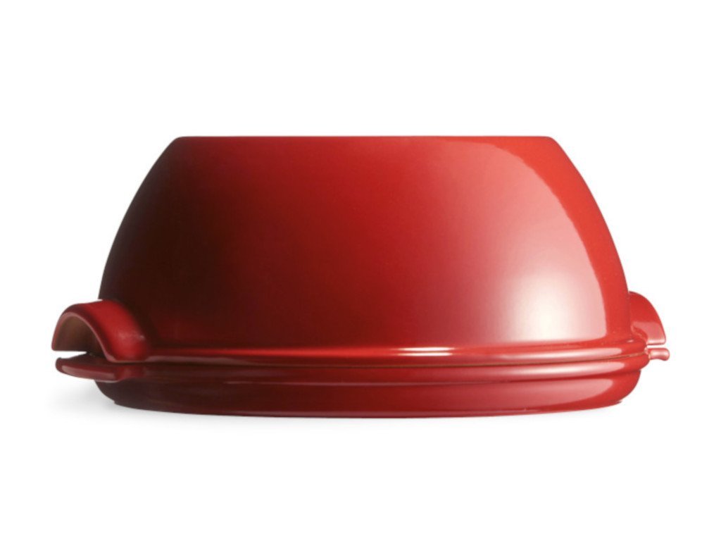 Bread pan 32,5 x 30 cm, burgundy red, Emile Henry 