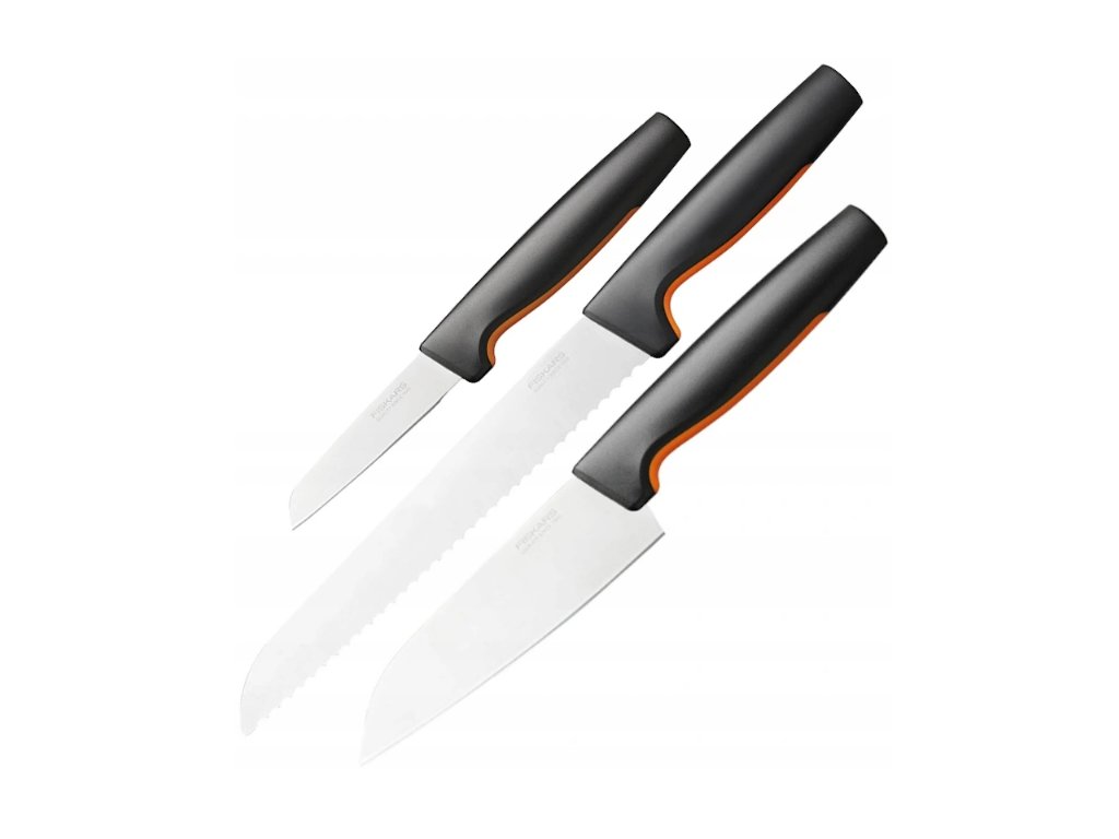 Fiskars Functional Form Knife Set 3-Pack - Knife Sets Plastic Black - 1057561