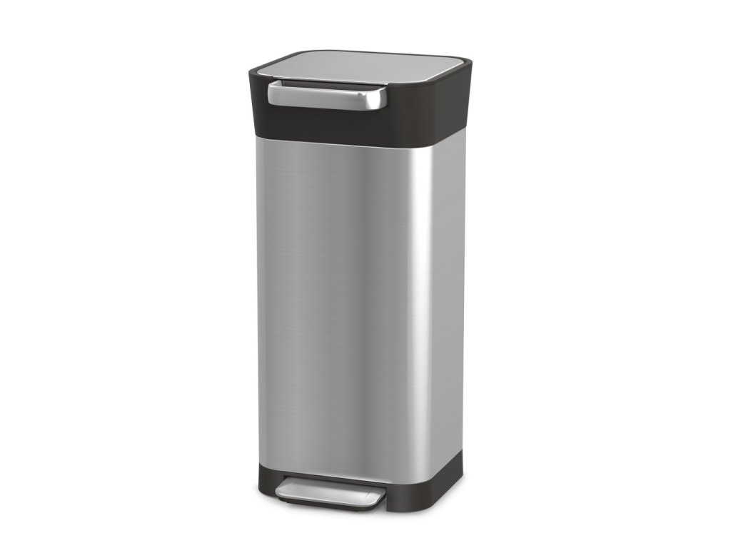 Waste bin TRASH COMPACTOR TITAN 20 l, steel, Joseph Joseph 328 € ⭕ Kulina