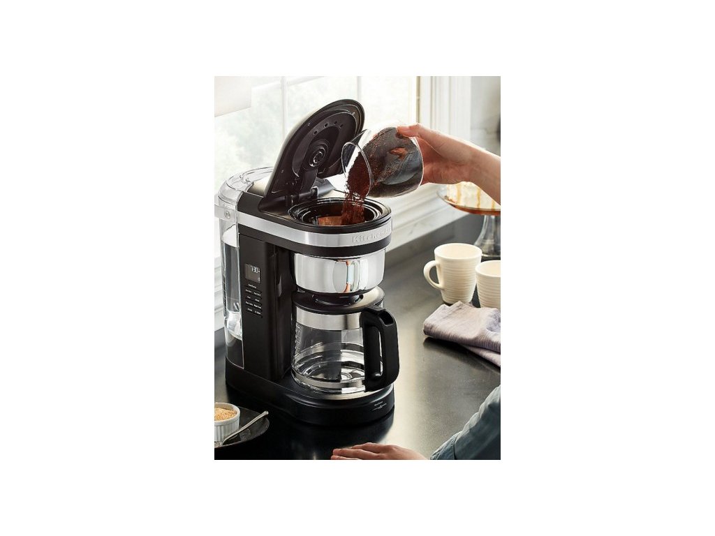 12 Cup Drip Coffee Maker with Spiral Showerhead