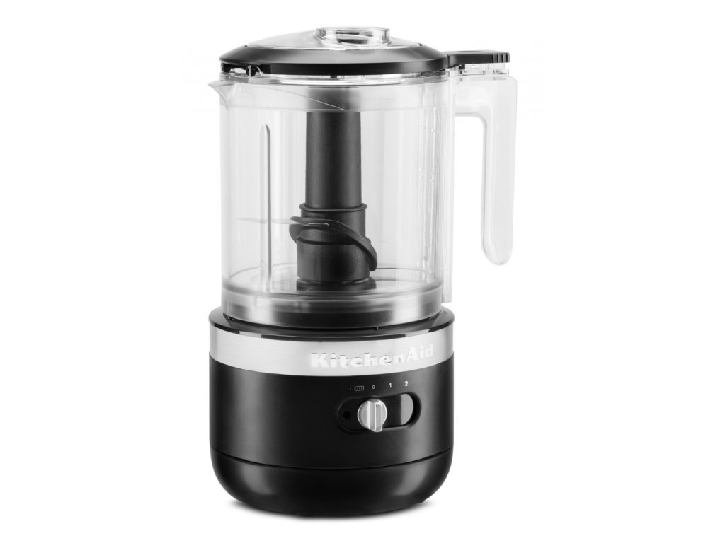 Electric food chopper 5KFCB519, wireless, matt black, KitchenAid 