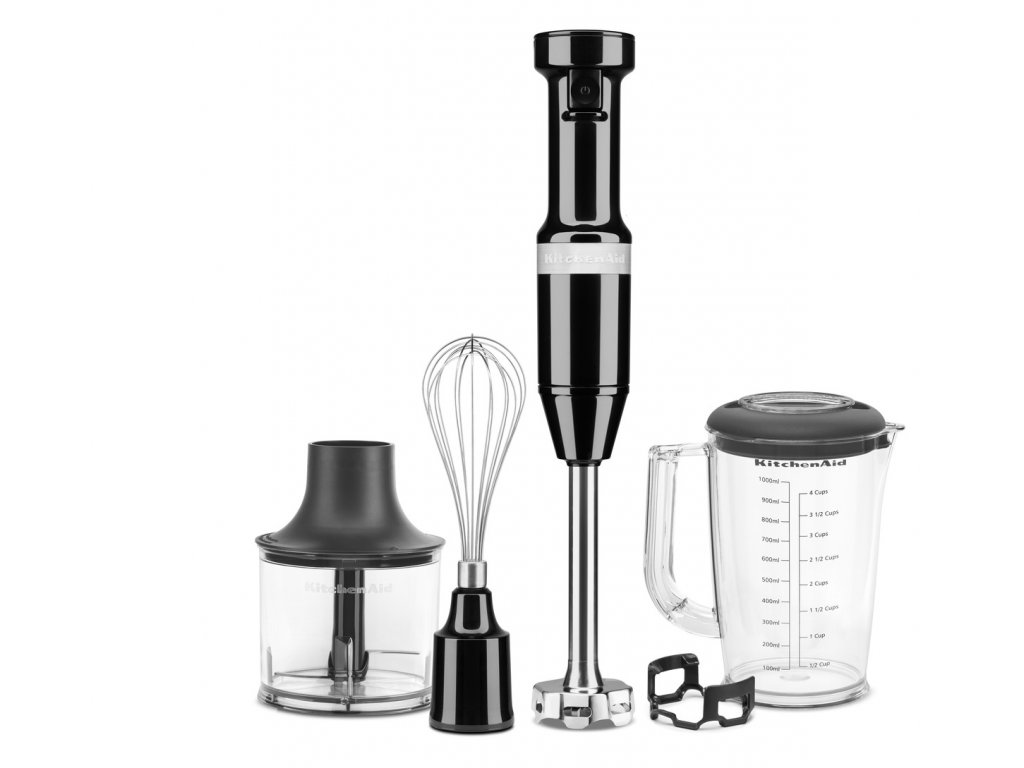 Hand blender 5KHBV83EOB, black, KitchenAid 