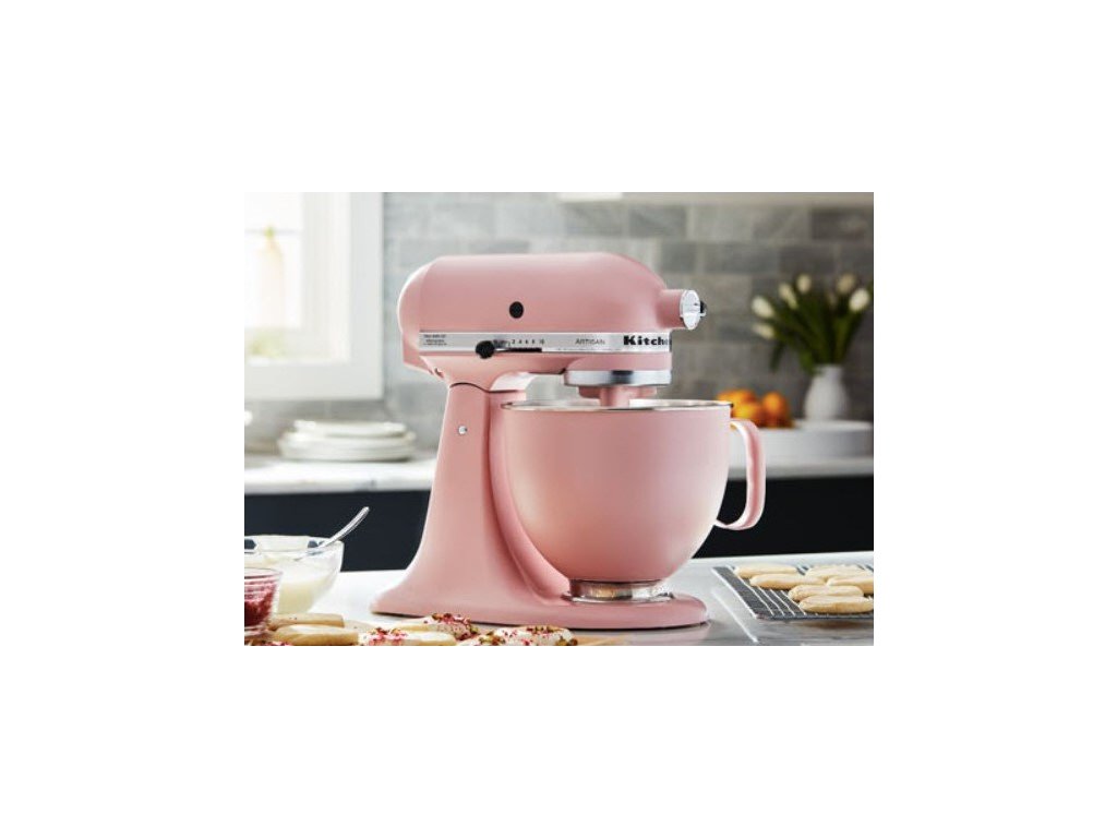 Stand mixer bowl 5KSM5SS 4,83 l, pink matt, stainless steel, KitchenAid 