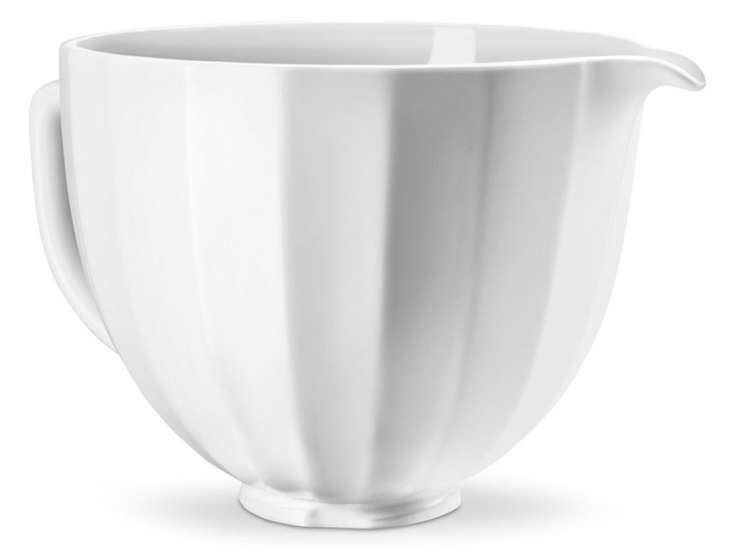 Stand mixer bowl 5KSM2CB5PSS 4,83 l, white, ceramic, KitchenAid 