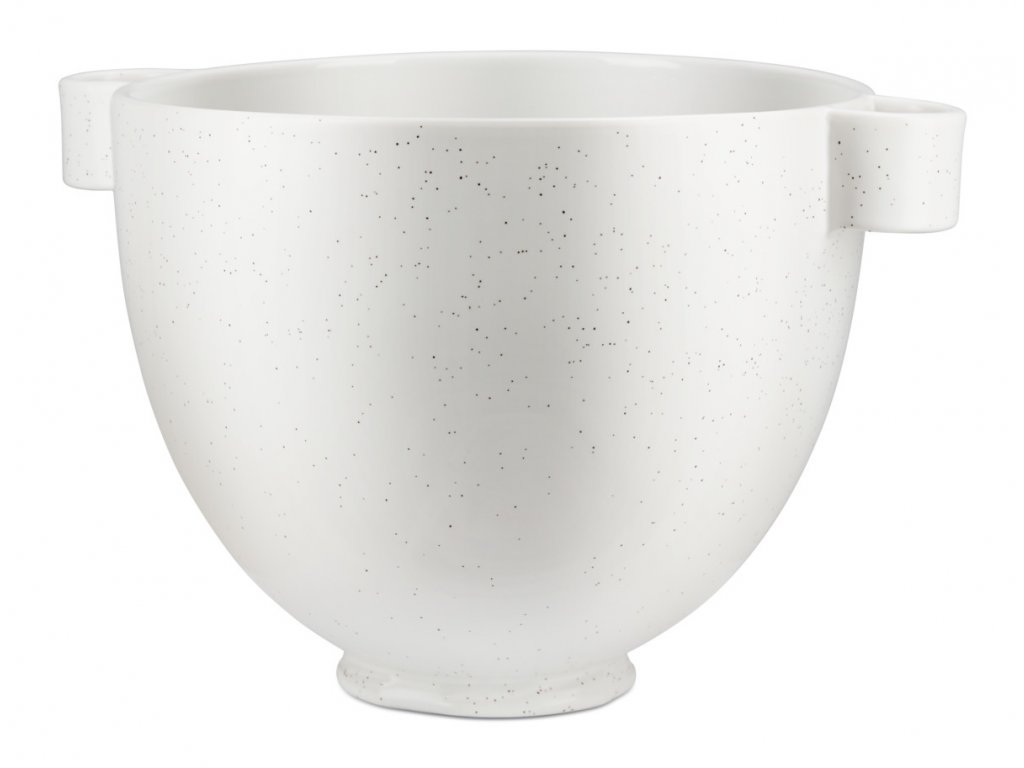 KitchenAid 5 Quart Textured Ceramic Bowl, White