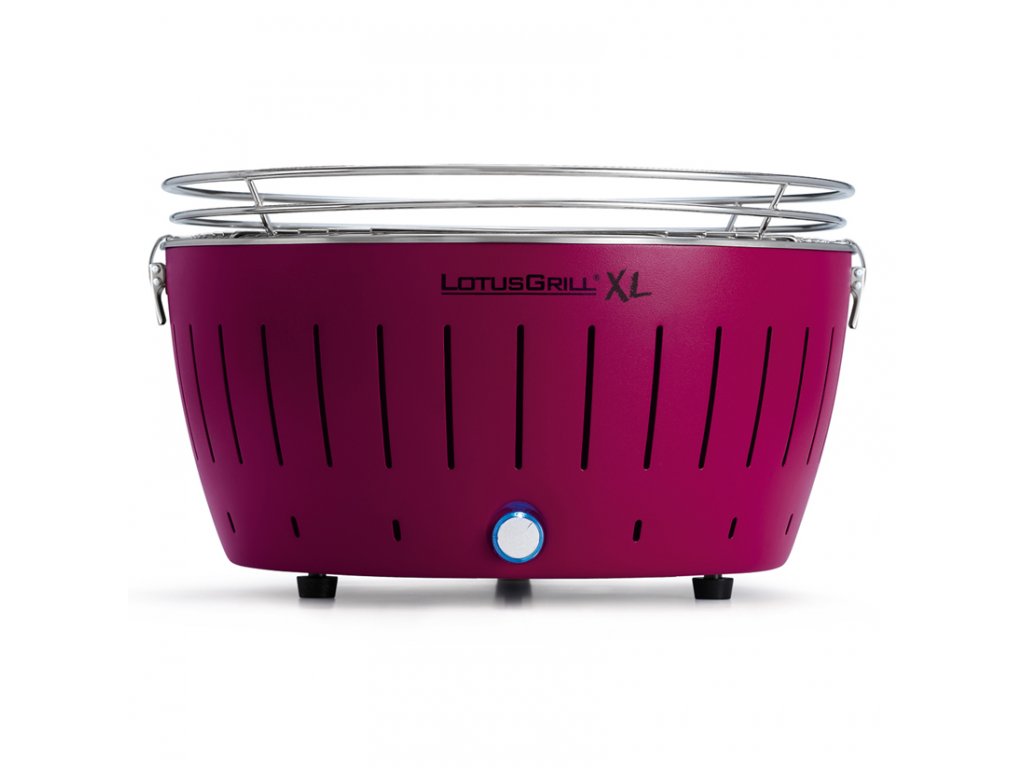 Table charcoal grill XL, purple, LotusGrill