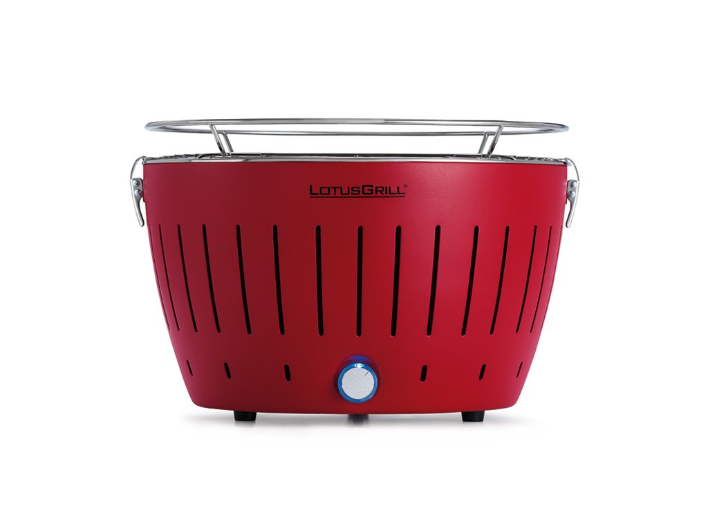 LotusGrill Standard Portable Smokeless Charcoal Barbecue, 32cm, Blue