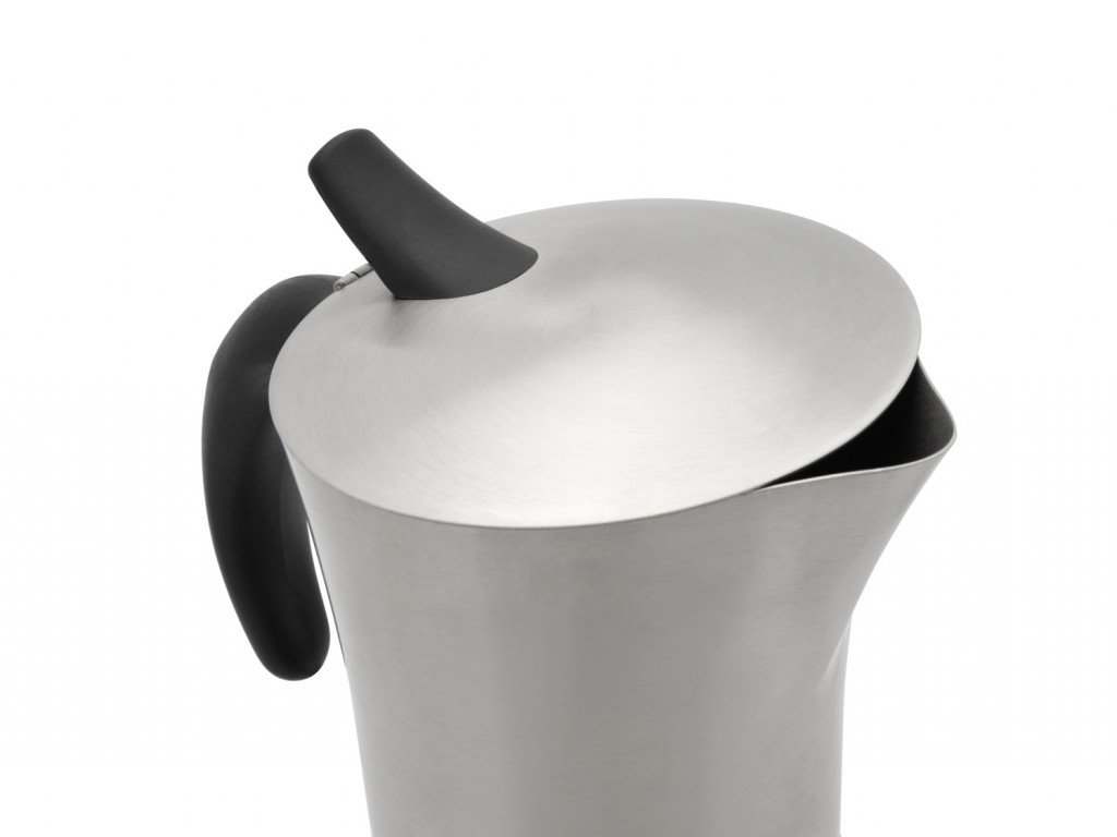 Leopold Vienna Moka Pot Stovetop Coffee Maker, Black, Stainless