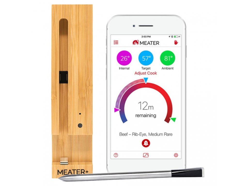 Buy Meater MEATER Plus (50m range) BBQ thermometer Wood