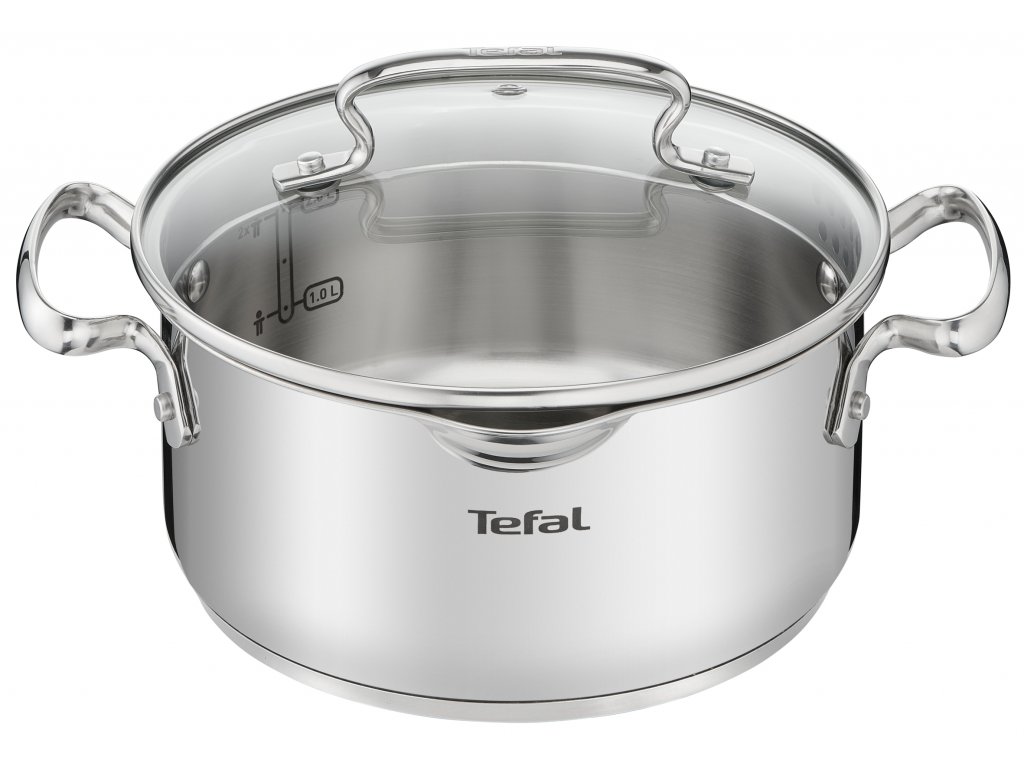 Tefal Duetto+ Set of Pans, 3 pcs., Stainless Steel - Worldshop