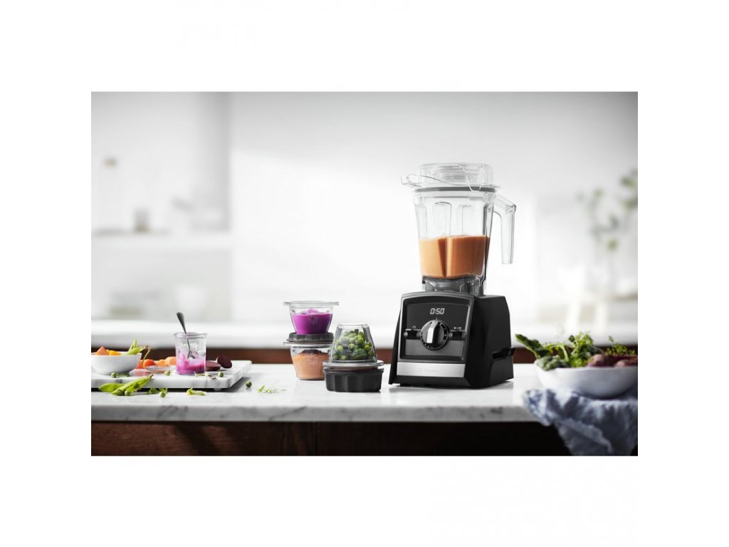 Vitamix A2500 BPA-Free Black Blender with Food Processor