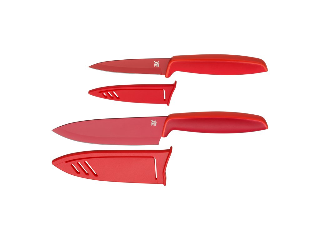 Knife set TOUCH, set of 2 pcs, red, WMF 