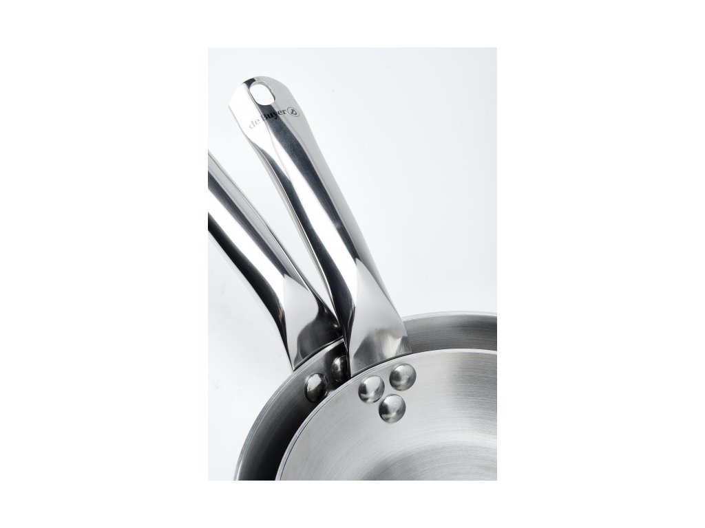 Stainless steel frying pan ALCHIMY, stainless steel, ø 24cm, Alchimy - De  Buyer