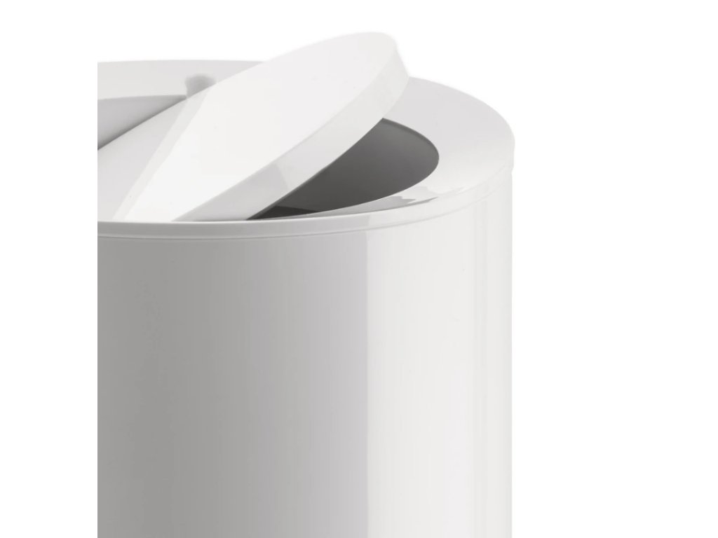 Bathroom waste bin Birillo Alessi 21 cm white