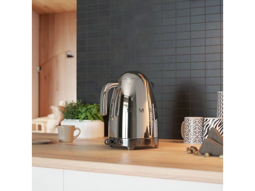 Temperature control kettle KLF04PBEU 1 7 l steel Smeg Kulina