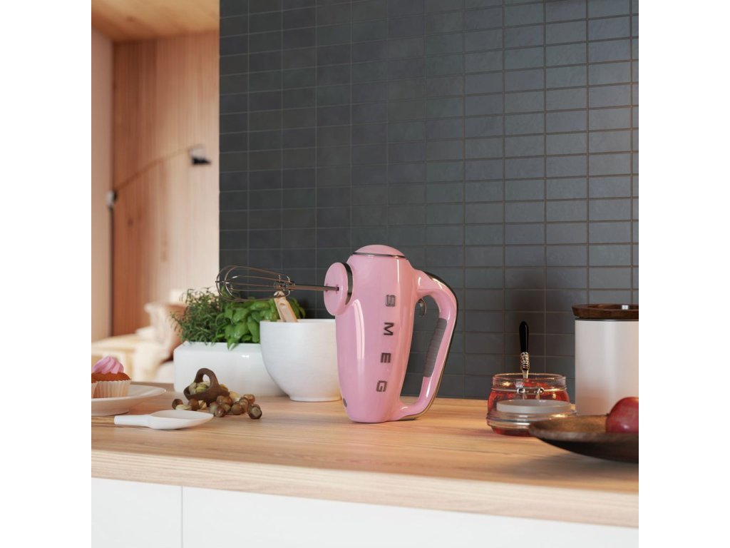 Hand mixer HMF01PKEU pastel pink Smeg