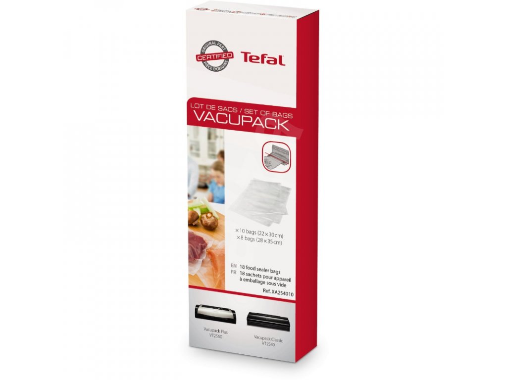Vacuum seal bags VACUPACK FRESH LOCK XA254010 18 pcs Tefal
