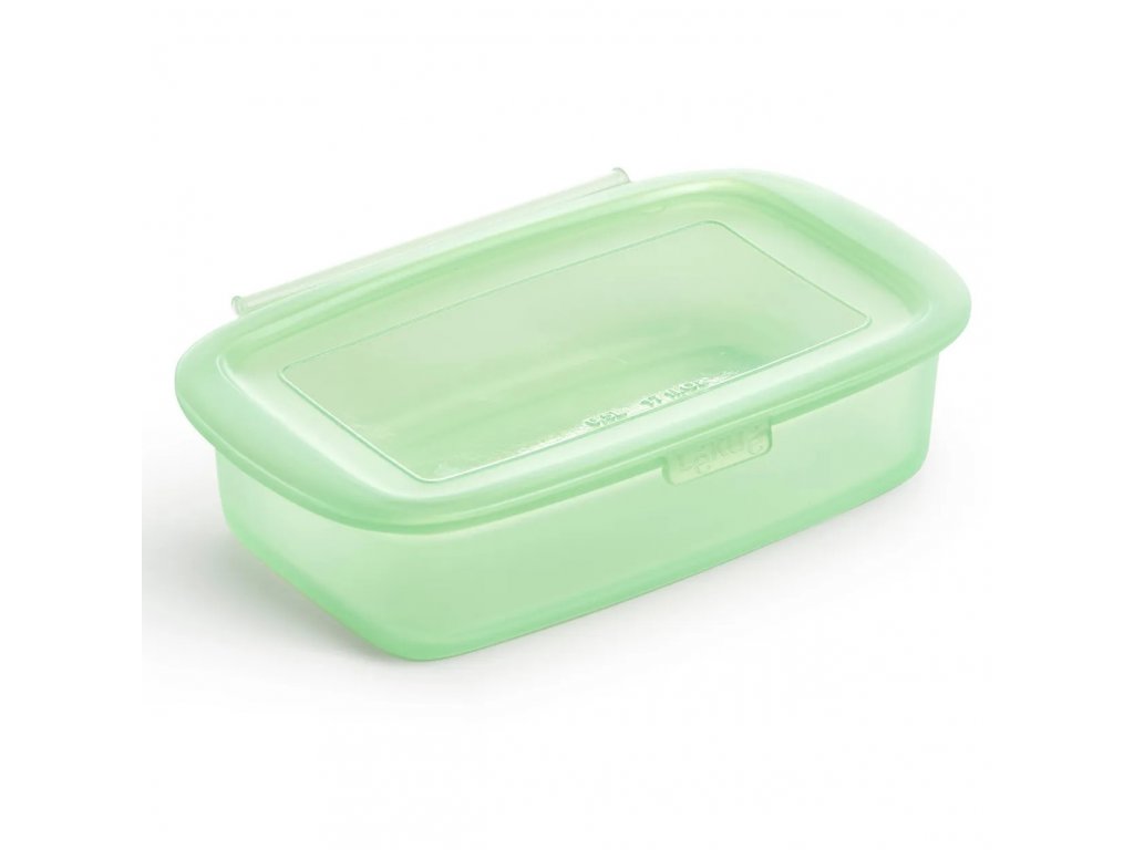 Food storage container REUSE AND REDUCE 500 ml, green, silicone, Lékué