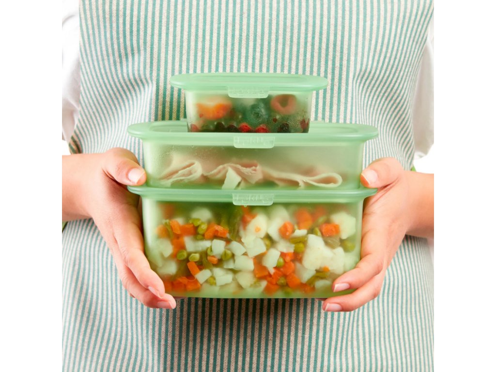 3Pcs Plastic Container with Lid