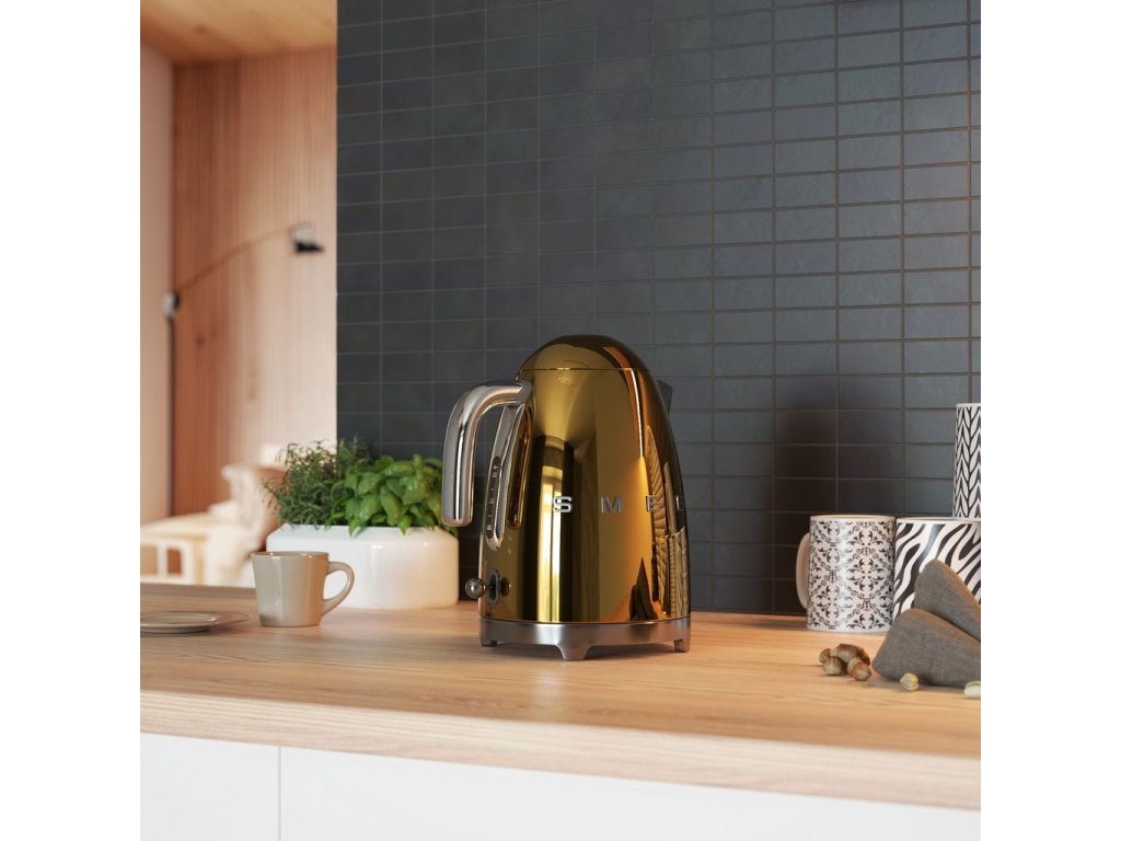  SMEG 7 CUP Kettle (Gold): Home & Kitchen