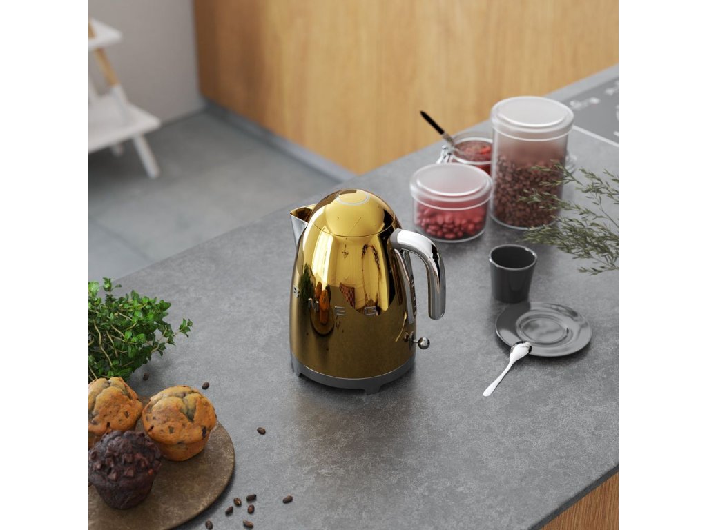 Smeg Retro Electric Kettle, Gold