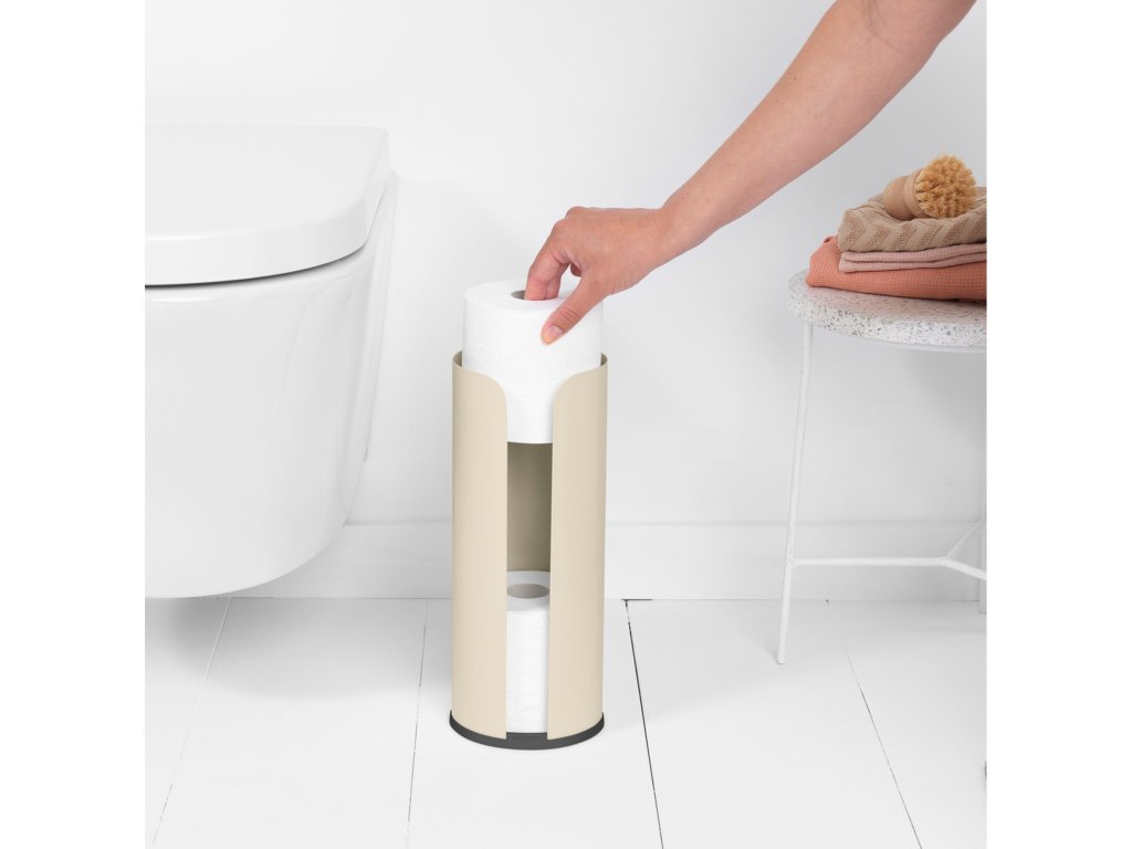 Beige toilet best sale roll holder