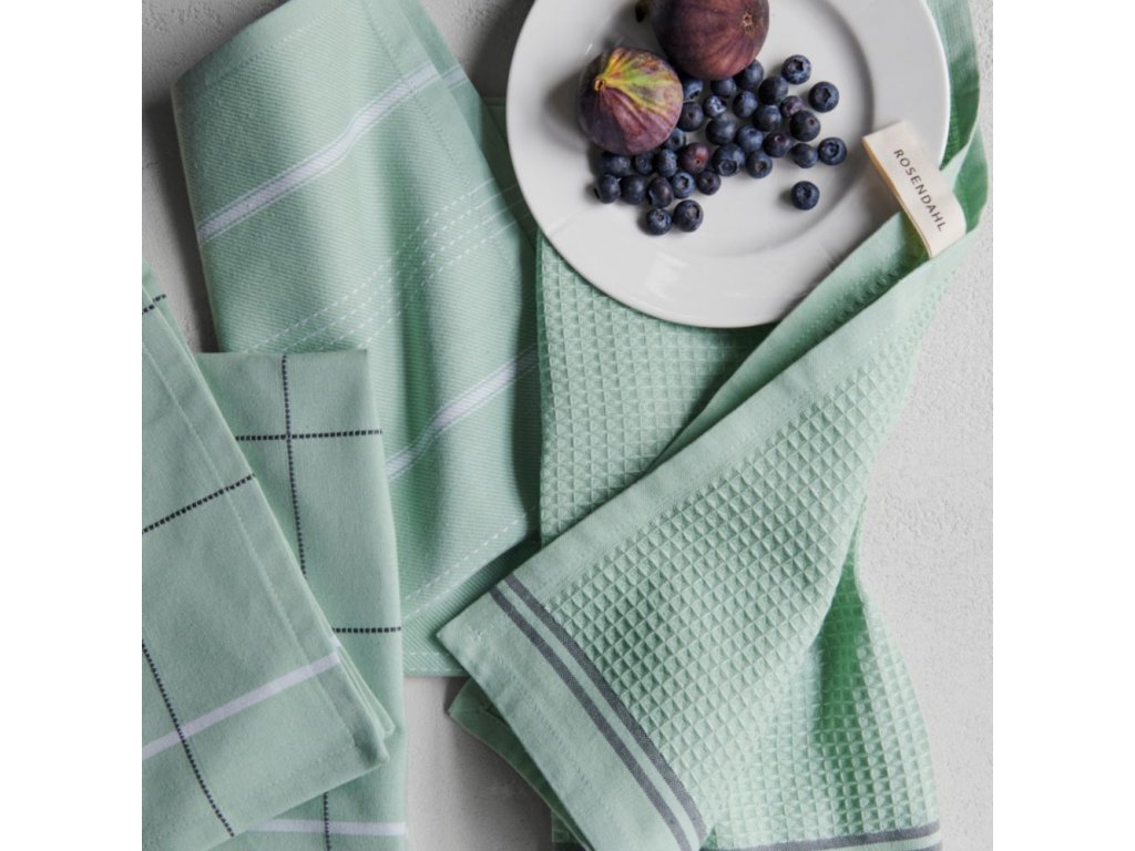 Tea towel ALPHA 50 x 70 cm mint Rosendahl Kulina