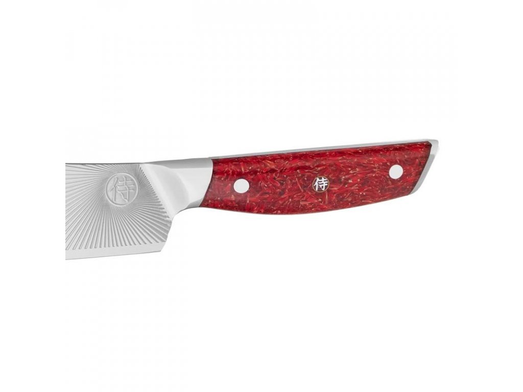 Artika 8 Chefs Knife | Straight Edge Blade Ergonomic Non Slip Handle Sharp 8 inch Steel Knife Red Color 12.8 Long x 1.5 Wide, Size: 8-Inch