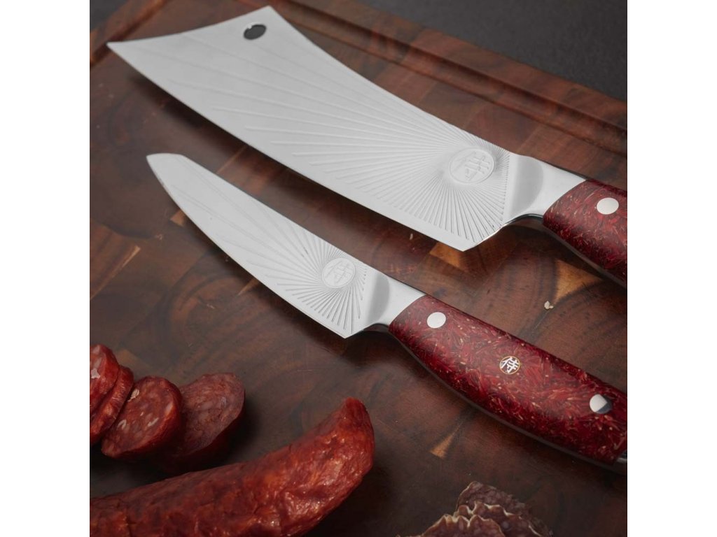 Universal 5-Knife Wood Knife Block