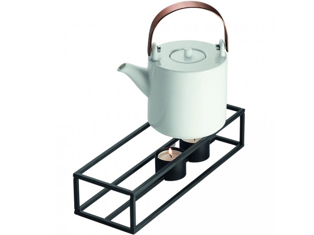 Teapot warmer CUBO 30 cm, black, Philippi 