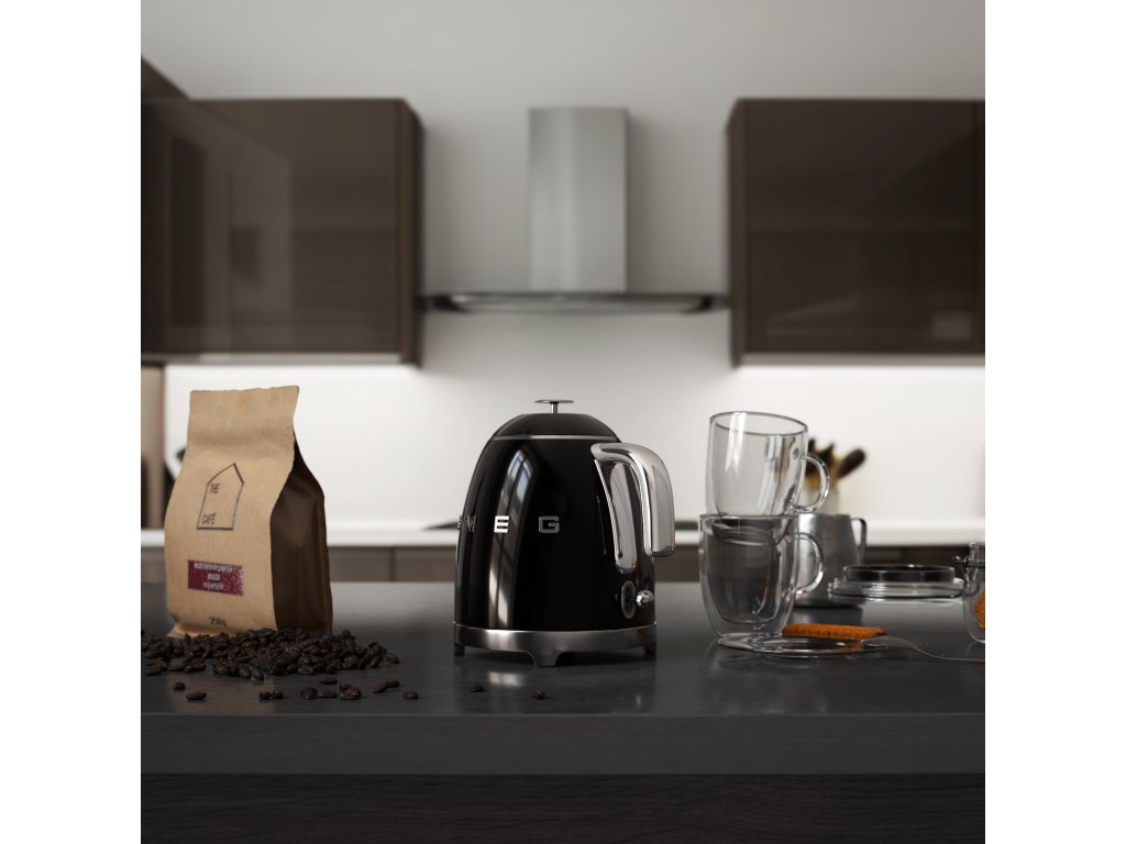 Mini rychlovarná konvice KLF05BLEU Smeg 0,8 l černá ✓ €106,61 ⭕ Kulina