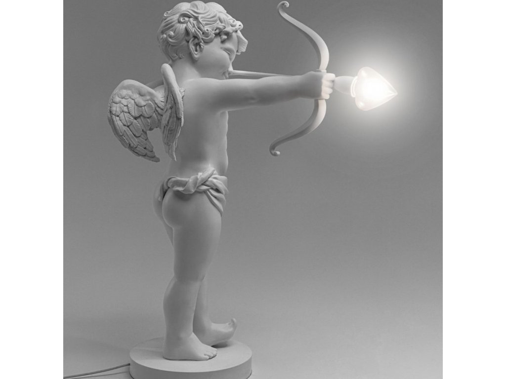 Desk lamp CUPID 63 cm, white, resin, Seletti