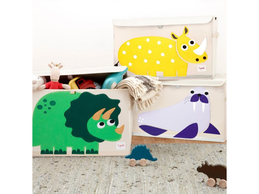 Toy storage box WALRUS 61 cm beige 3 Sprouts Kulina